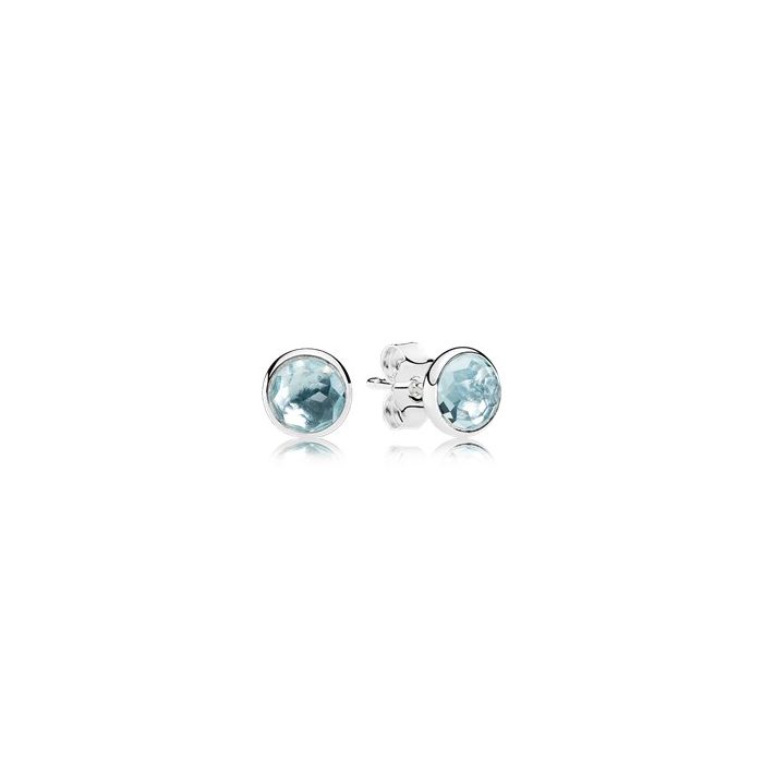 March birthstone silver stud earrings wi - Suninen verkkokauppa  arvokellojen asiantuntija