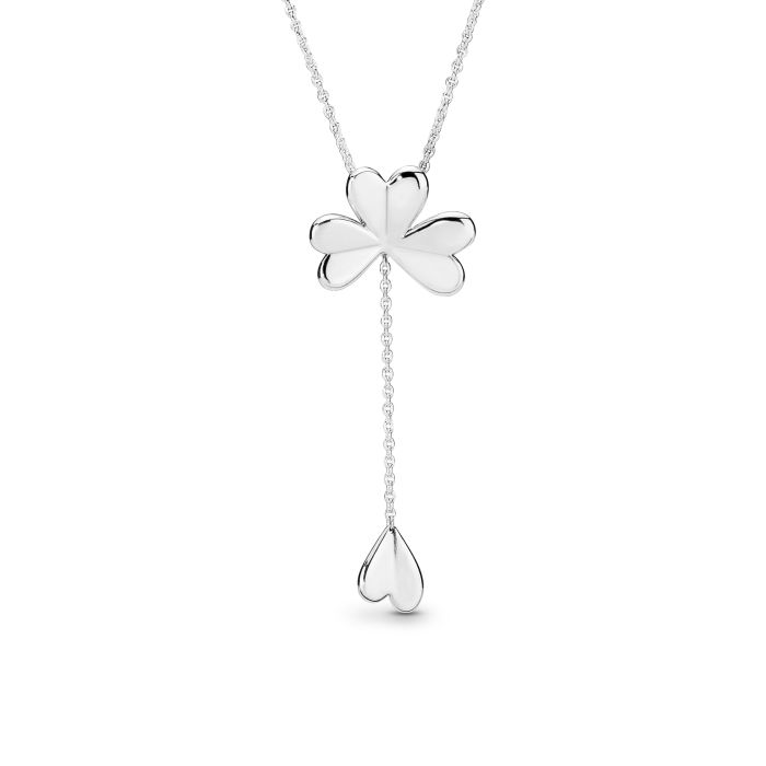 Clover silver Y-necklace - Suninen verkkokauppa arvokellojen asiantuntija